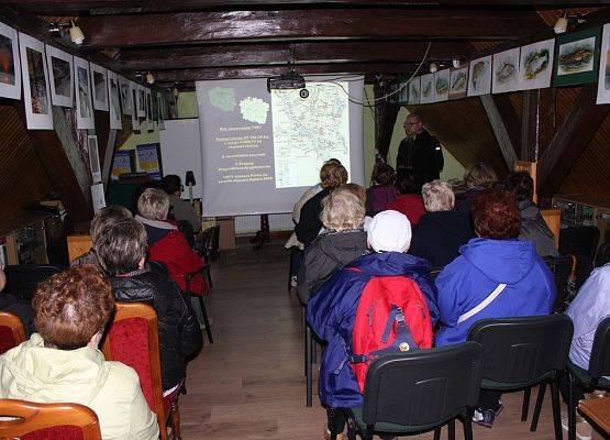 Prelekcja w siedzibie Wdeckiego Parku Krajobrazowego, przeprowadzona dla mieszkańców miasta Chojnice.