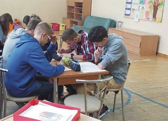 Uczniowie z Gimnazjum w Charzykowach