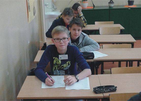 Uczniowie z Gimnazjum nr 2 w Chojnicach