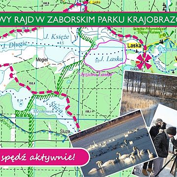 Grafika Zimowy rajd w Zaborskim Parku Krajobrazowym
