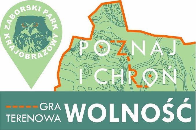 Gra terenowa Poznaj i chroń Zaborski Park Krajobrazowy grafika